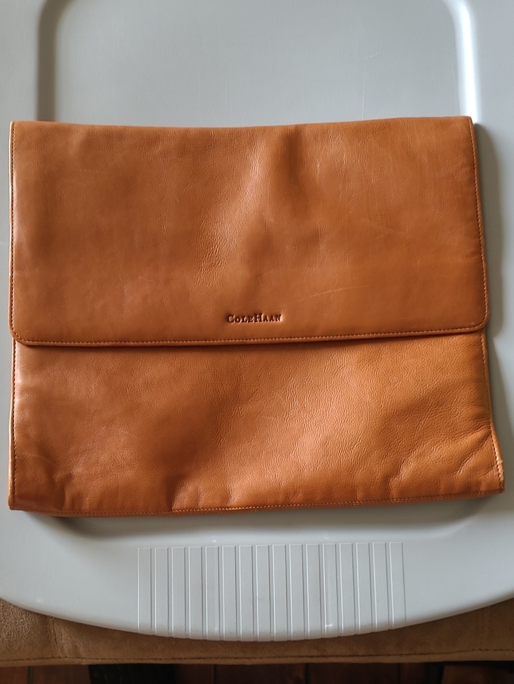 Cole Haan Cognac/Tan Leather Document Holder Bag